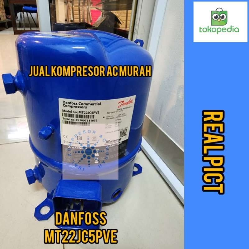 Jual Compressor Ac Danfoss Mt22Jc5Pve / Kompresor Piston Mt22 1Phase di