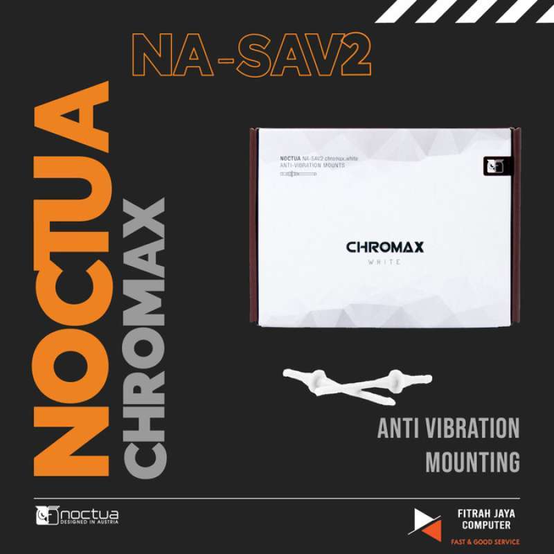 Promo Noctua NASAV2 Chromax White Anti Vibration Mounts Mounting Kit