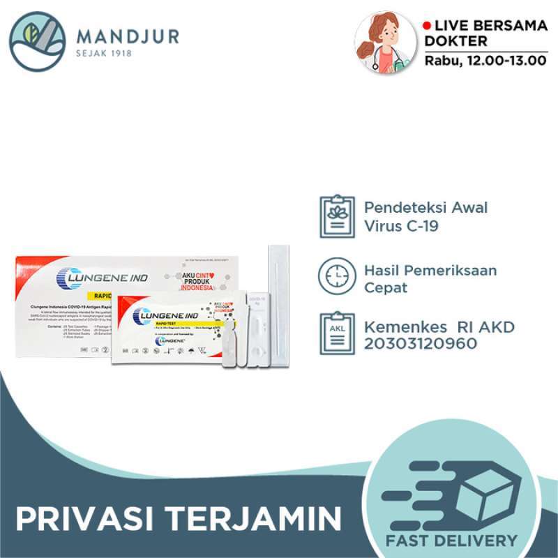Promo Alat Test Antigen Clungene 1 Box 25 Set Clungene Alat Test