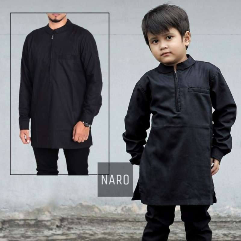 Jual Pakaian Muslim Couple Ayah Dan Anak Toyobo Premium Original Naro