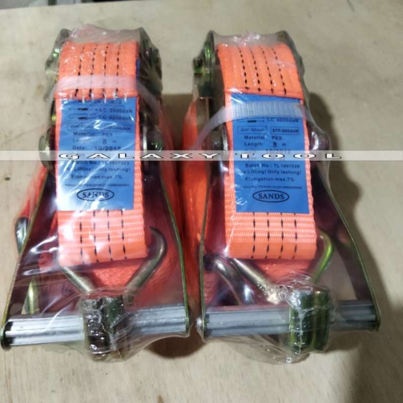 Kerbl 37144 Ratchet Lashing Strap 2 Parts 50 Mm X 6 M Maximum Load