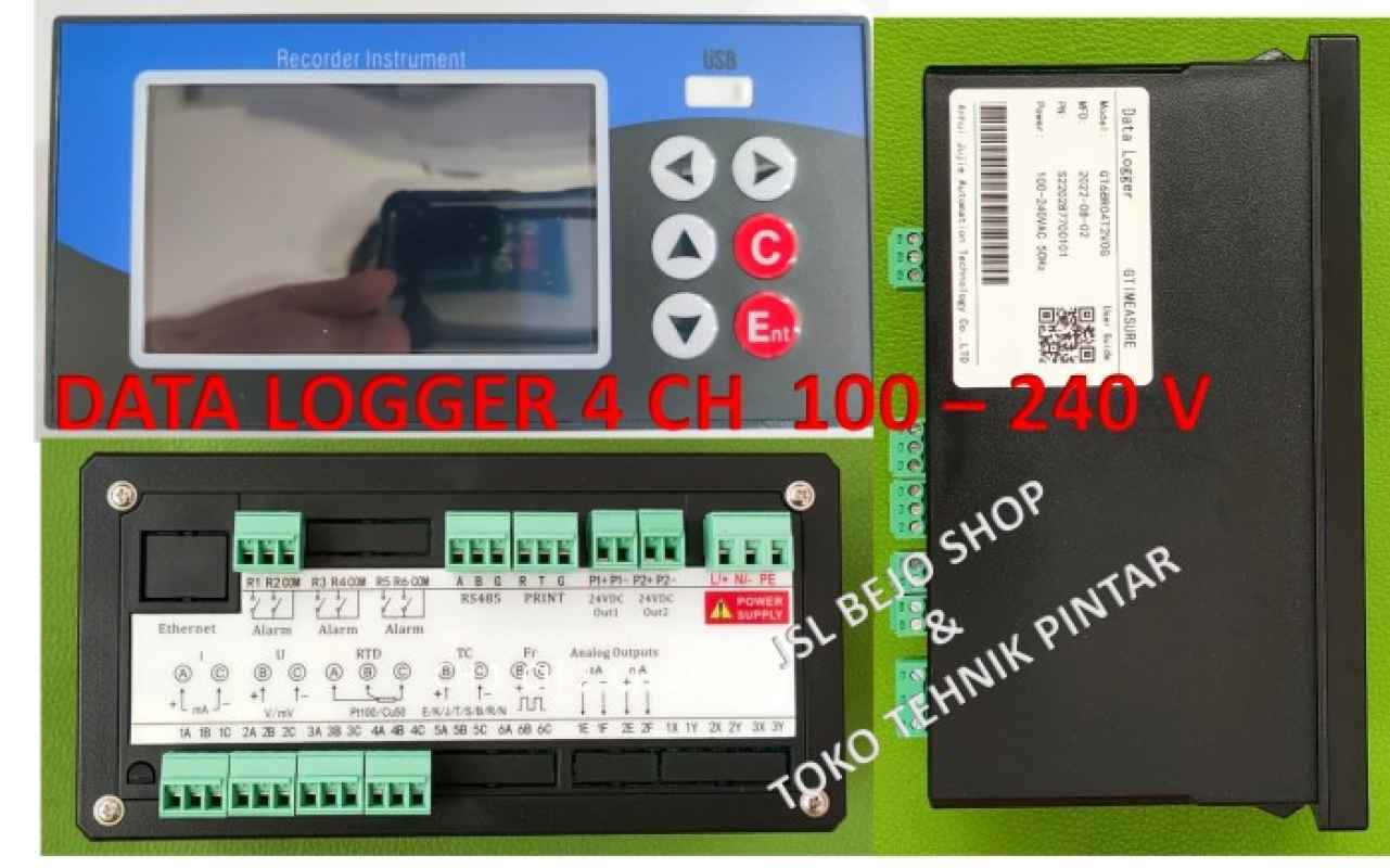 Promo Paperless Recorder Datalogger Multipurpose Analog Multi Input