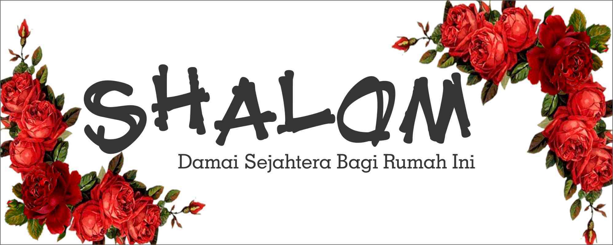 Jual Hiasan Dinding Rohani Kristiani Ukuran 25 Cm X 10 Cm Shalom Di ...