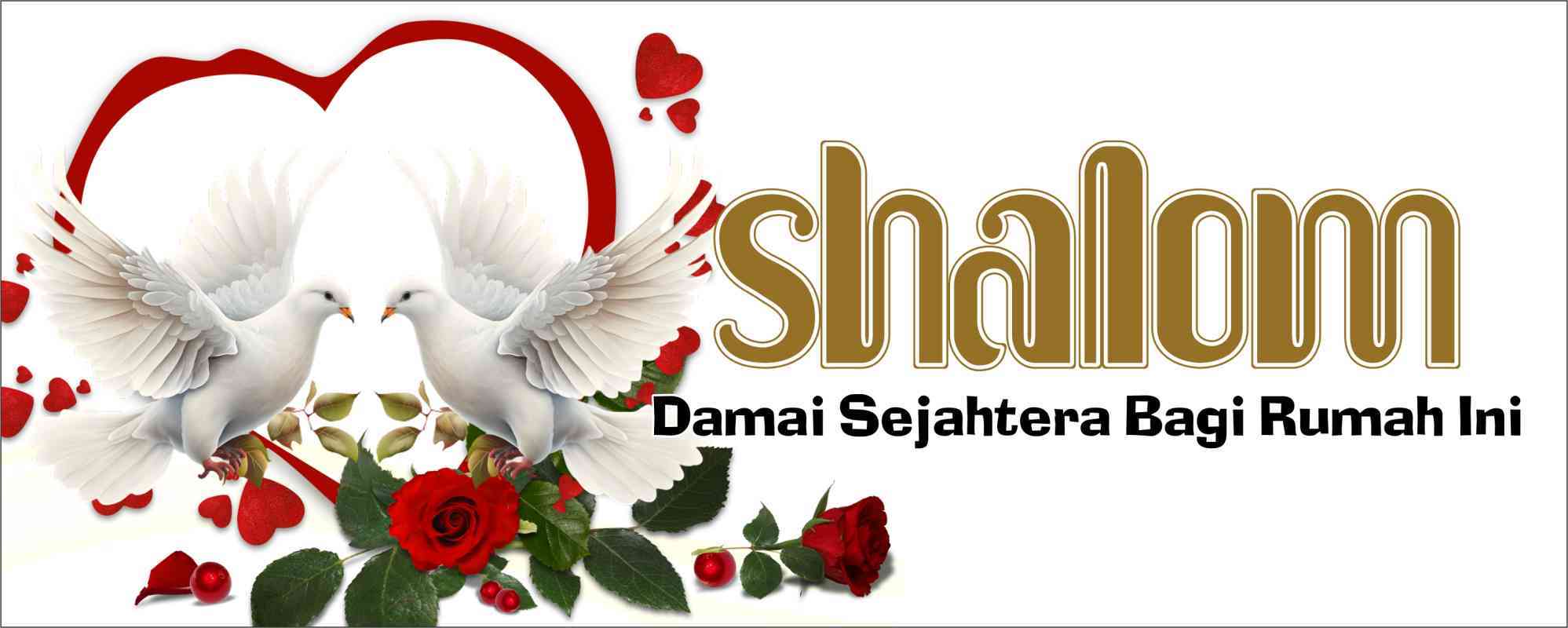 Jual Hiasan Dinding Rohani Kristiani Ukuran 25 Cm X 10 Cm Shalom Di ...