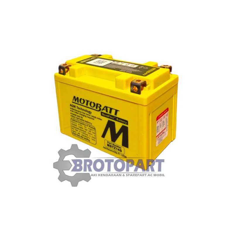 Jual Aki Motor Gel Kawasaki ER6 ER6N Motobatt MBTZ14S YTZ14S accu