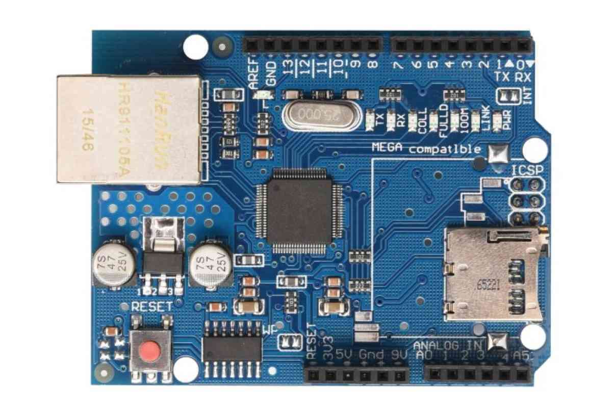 Ethernet Shield W5100 Per Arduino - Con Slot MicroSD E E-Book Incluso - Foto 12