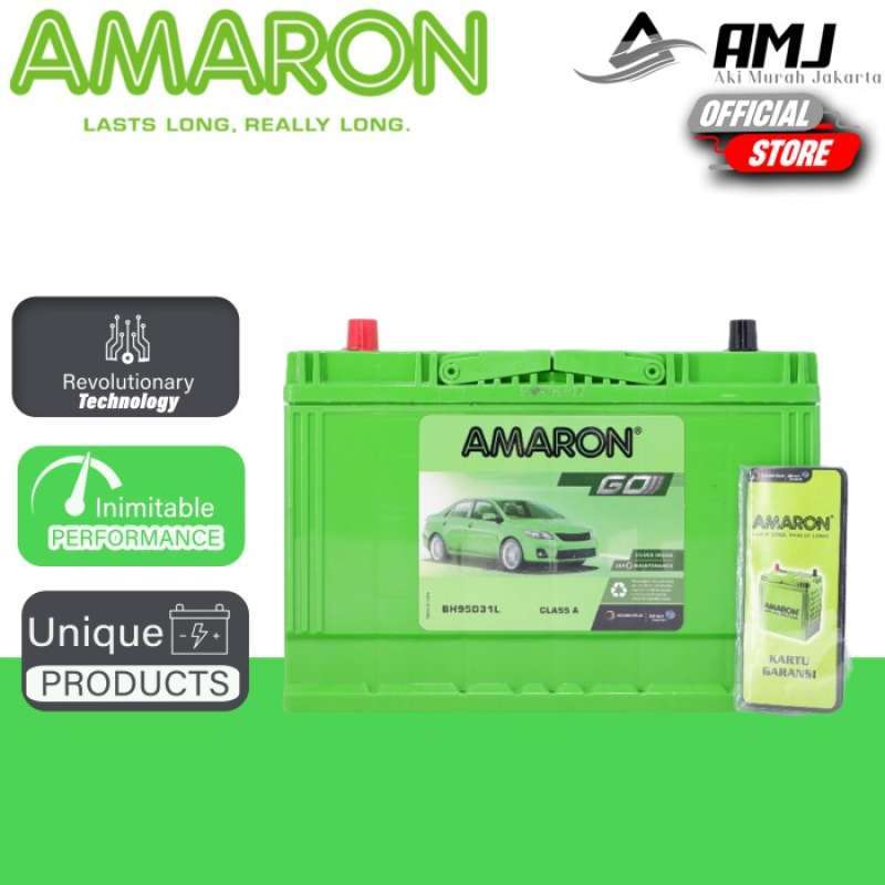 Promo Aki Mobil Sport Amaron Go 95D31L / Nx120-7L 12V 80Ah Terbaik