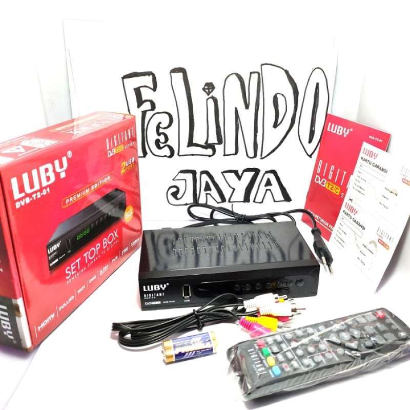 Promo SET TOP BOX TV STB DVB T2 LUBY SNI (sudah di setting) tanpa