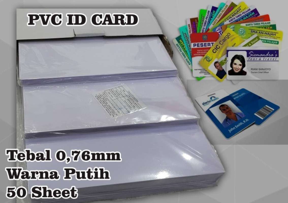 Promo Pvc Id Card/Pvc Id Card A4/Bahan Pvc Id Card A4 - No laminating ...
