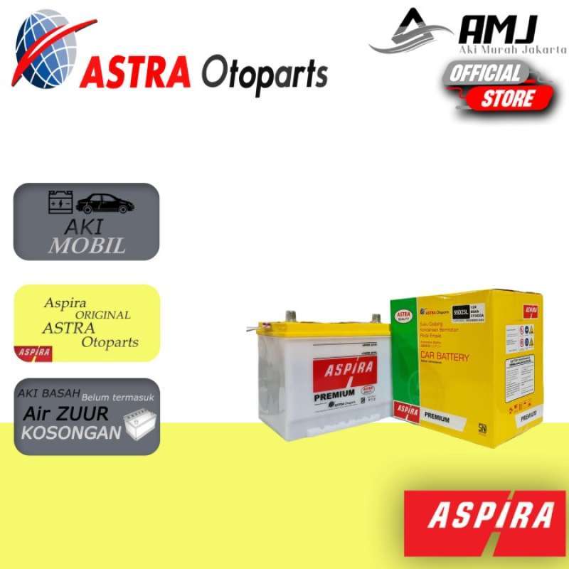Promo Baru Aki Mobil Juke Aspira Astra 55D23L Aki Basah 12V / 60 Ah