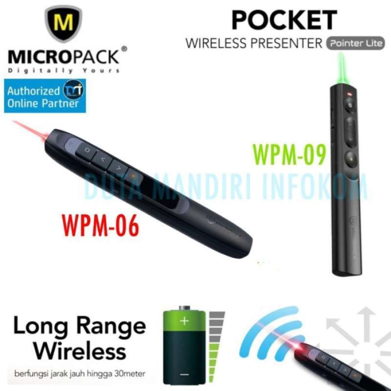Micropack Pointer Promo Micropack WPM-06 I WPM-09 - Wireless 2.4Ghz Laser Pointer Diskon ...