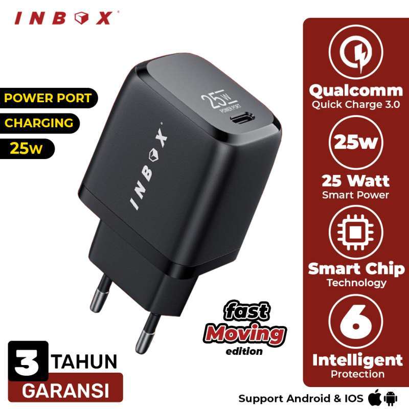 Promo INBOX PDA1 Wall Charger PowerPort 25W PD High Speed Charging