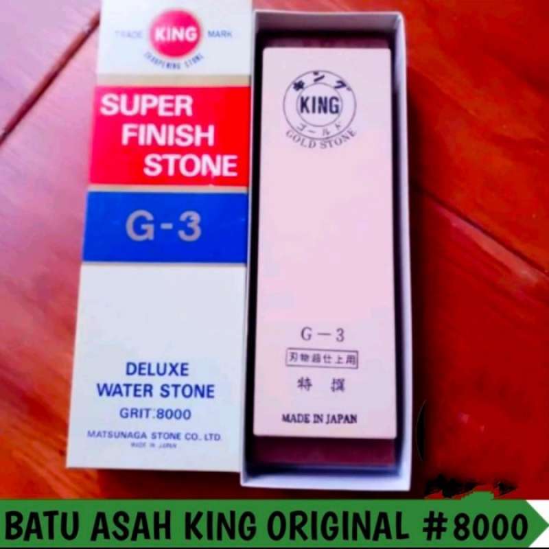 Promo Dn L Batu Asah Pisau Merk King Grit 8000 Deluxe Water Stone