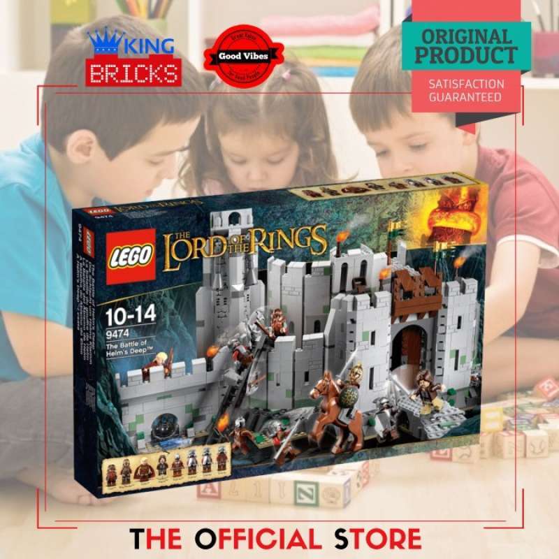 Jual LEGO Original LORDS OF THE RINGS 9474 The Battle of Helms Deep ...