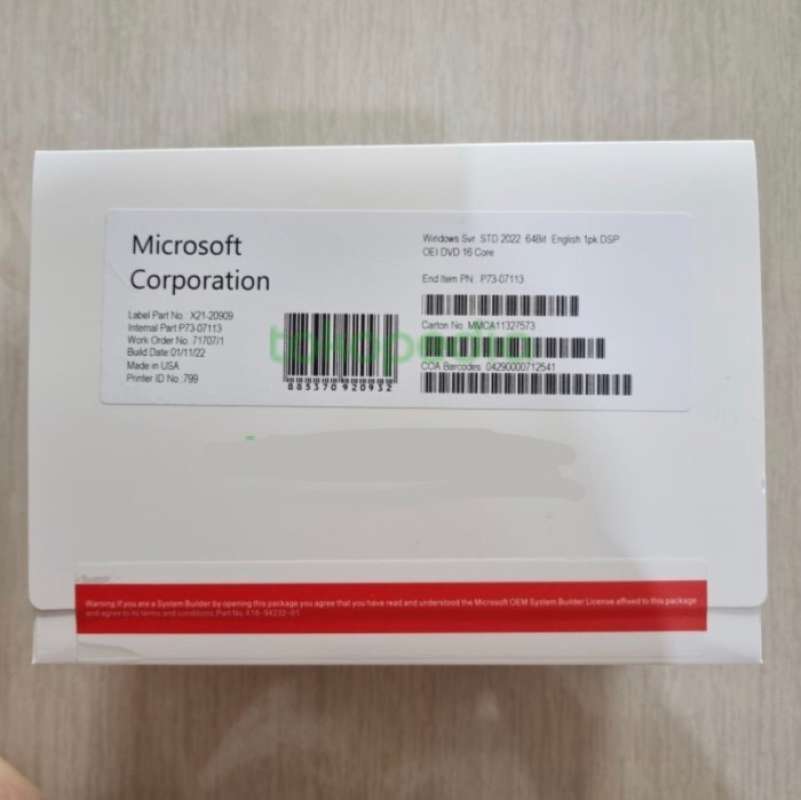 Jual Windows Server 2022 Std 16 Core Original Murah - Harga Diskon Mei ...
