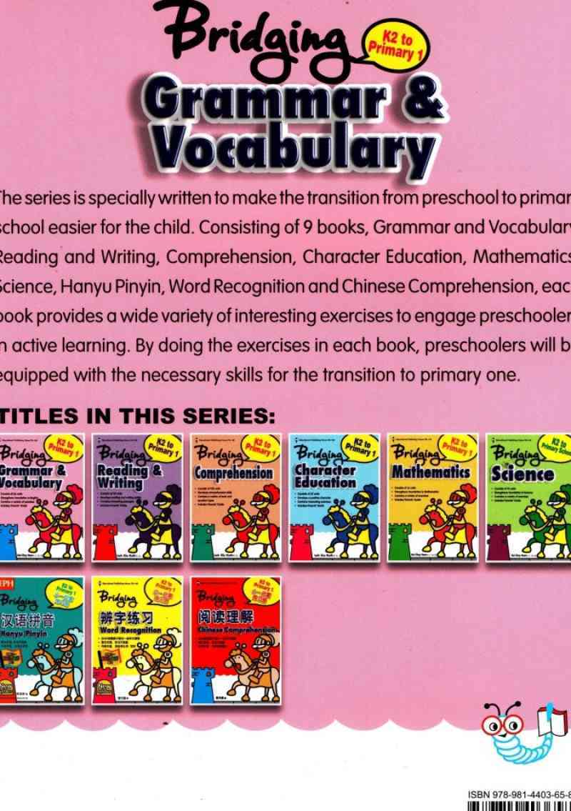 Promo Bridging K2 to Primary 1 : Grammar & Vocabulary Diskon 23% di ...