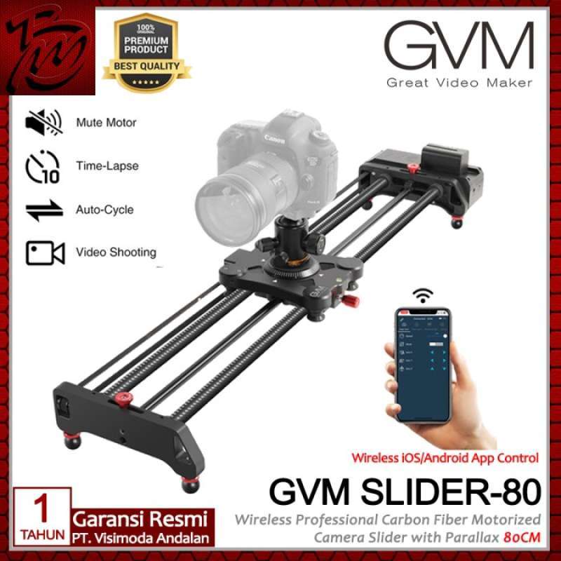 Promo GVM SLIDER80 Wireless Carbon Fiber Motorized Camera Slider