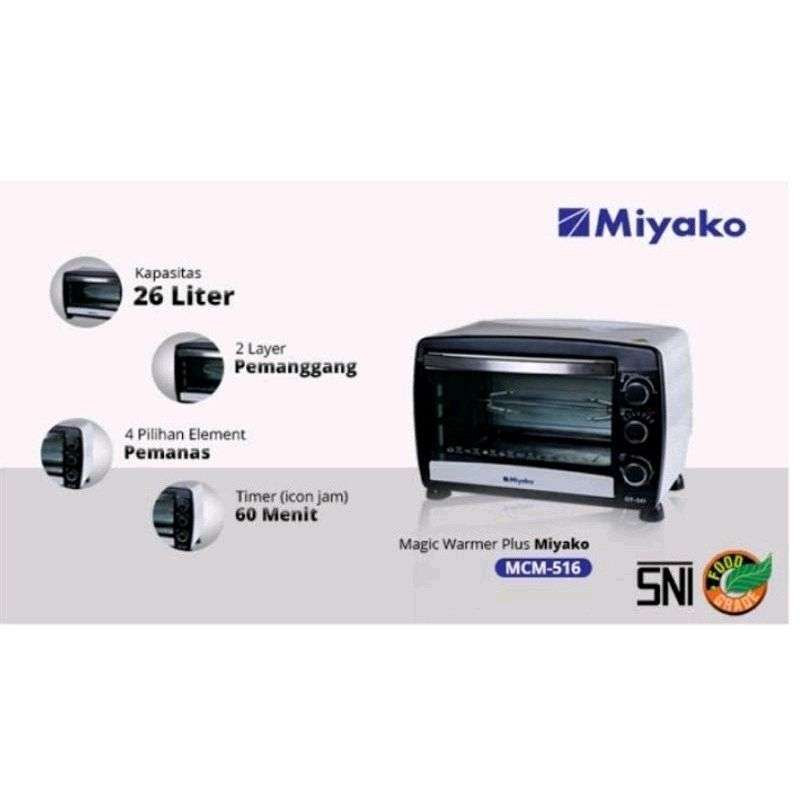 Jual MIYAKO Oven Toaster Pemanggang Roti Roaster Pembuat Kue Kapasitas