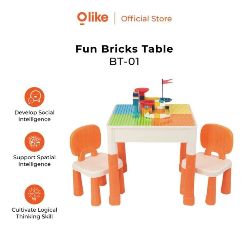 OLIKE FUN BRICKS TABLE MEJA LEGO OLIKE EDUTOYS