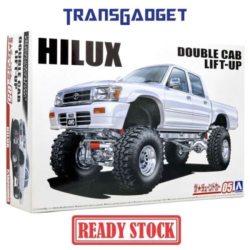 Kit Modèle Réduit Aoshima Toyota Hilux LN107 Double Cab 4WD - Échelle 1/24, Japon