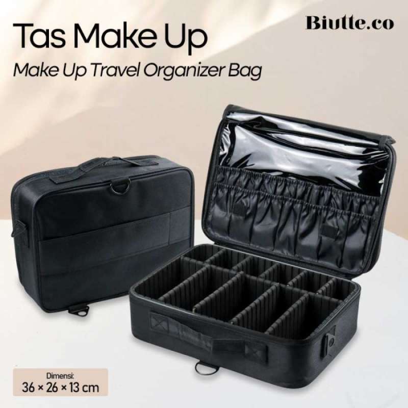 Promo Likethis Tas Kosmetik Make Up Travel Organizer 37 X 26 X 13 Cm Hitam Diskon 23 Di Seller Wukong Store Kebon Kacang Kota Jakarta Pusat Blibli