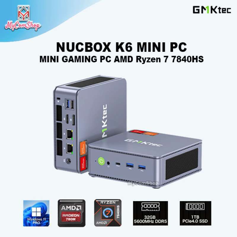 Jual Gmktec Nucbox K6 Ryzen 7 7840hs 32gb RAM 1tb Ssd Gaming