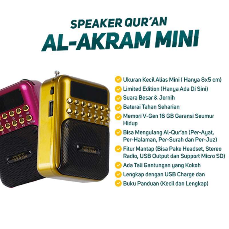 Jual Buku Panduan Speaker Al Akram Original, Murah & Diskon Juli 2024 ...