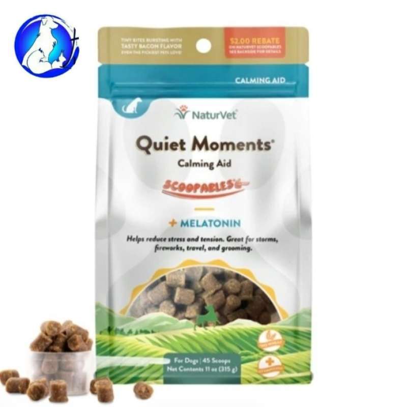 Promo NaturVet Quiet Moments Calming Aid +Melatonin Dog Supplement Diskon 23 di Seller Haura