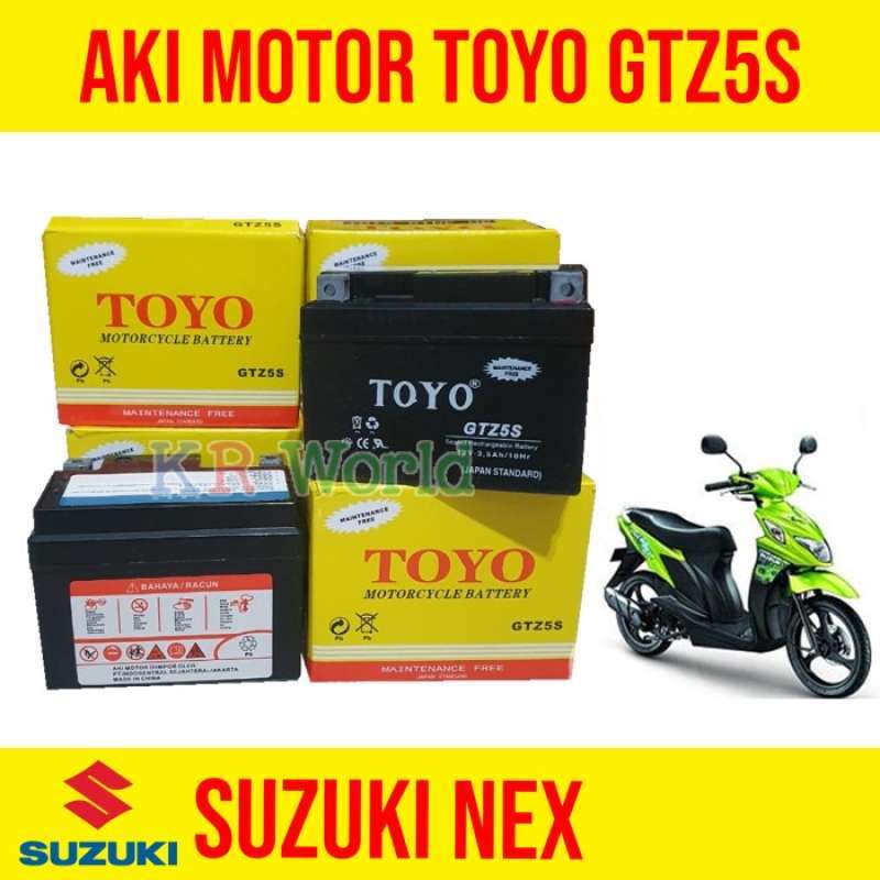 Promo AKI MOTOR SUZUKI NEX MEREK TOYO GTZ5S 100% ORIGINAL GARANSI
