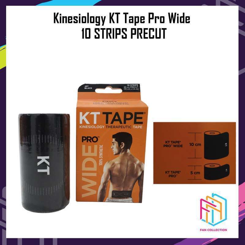 Jual KT TAPE KINESIOLOGY TAPE PRO WIDE 10 STRIPS PRECUT / KINESIO