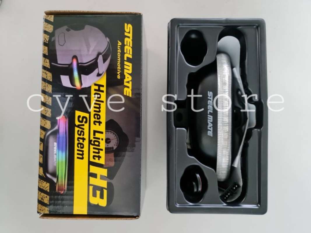 Promo LAMPU HELM MOTOR/HELMET LIGHT SYSTEM H3 STEELMATE Diskon 9 di