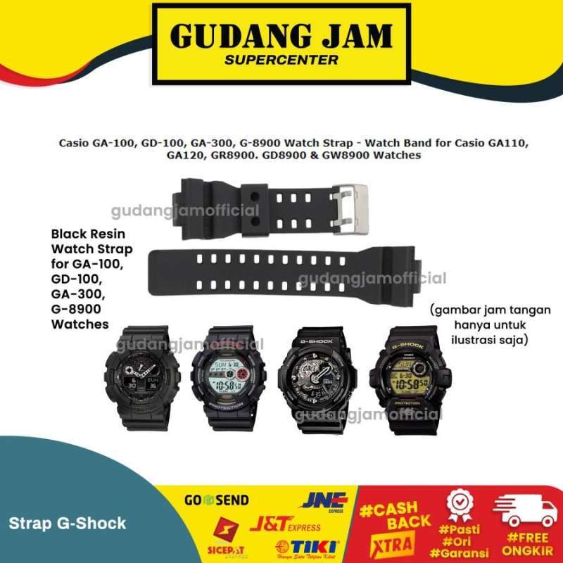 Jual Tali Strap G shock Ga 100 Ga100 Ga 110 Ga110 Ga 120 Gd 100 Original Di Seller Gudang Jam Official Store Braga Kota Bandung Blibli