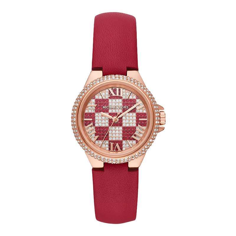 Jual Jam Tangan Wanita Michael Kors Camille Mk4701 Dual Tone Dial Red Leather Strap Limited Edition Di Seller Machtwatch Official Store Kedoya Utara Kota Jakarta Barat Blibli