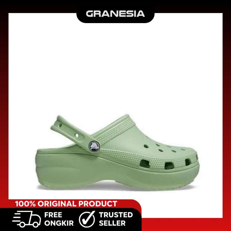 Crocs Classic Platform Clog Women 206750374|Sendal Sepatu Wanita