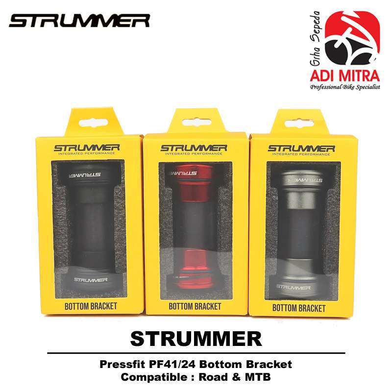 Strummer Pressfit PF41/24 Bottom Bracket HT2 Hollowtech BB Sepeda Model  Pressfit