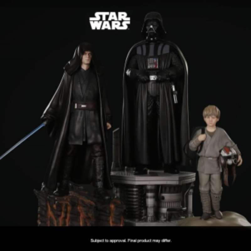 Promo Xm Studios Starwars Set 3, Young Anakin-anakin-darth Vader 1/4 ...