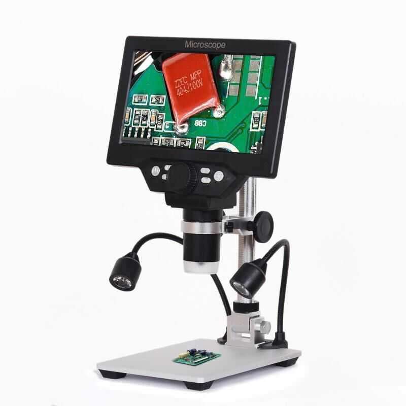 Jual Mikroskop Digital 12mp 1200x Monitor 7 Inch Stand And Led G1200