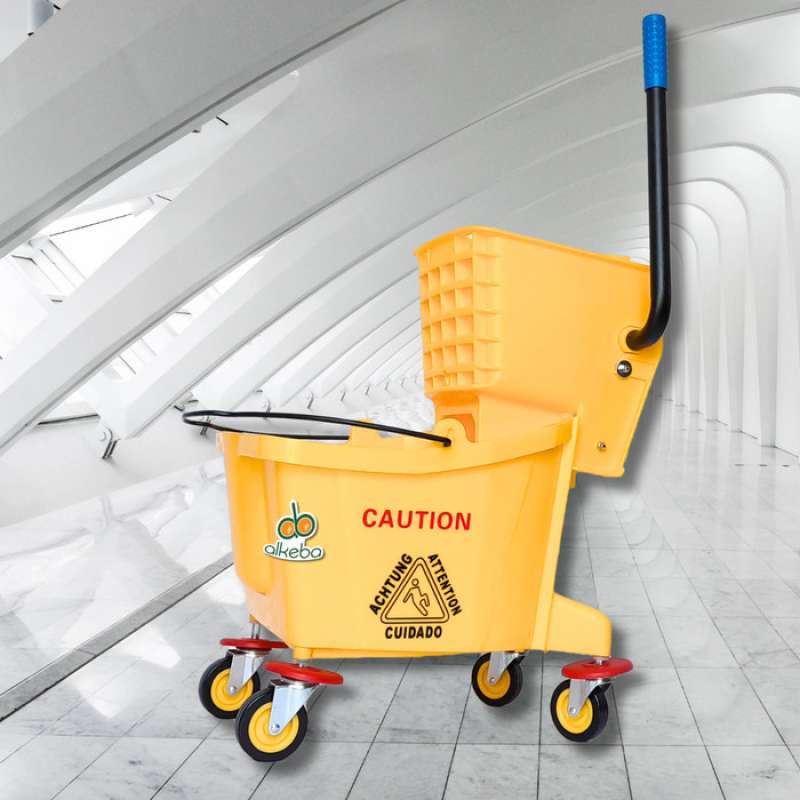 Promo Single Bucket 24 Liter Dengan Roda Janitor Pel Untuk Cleaning