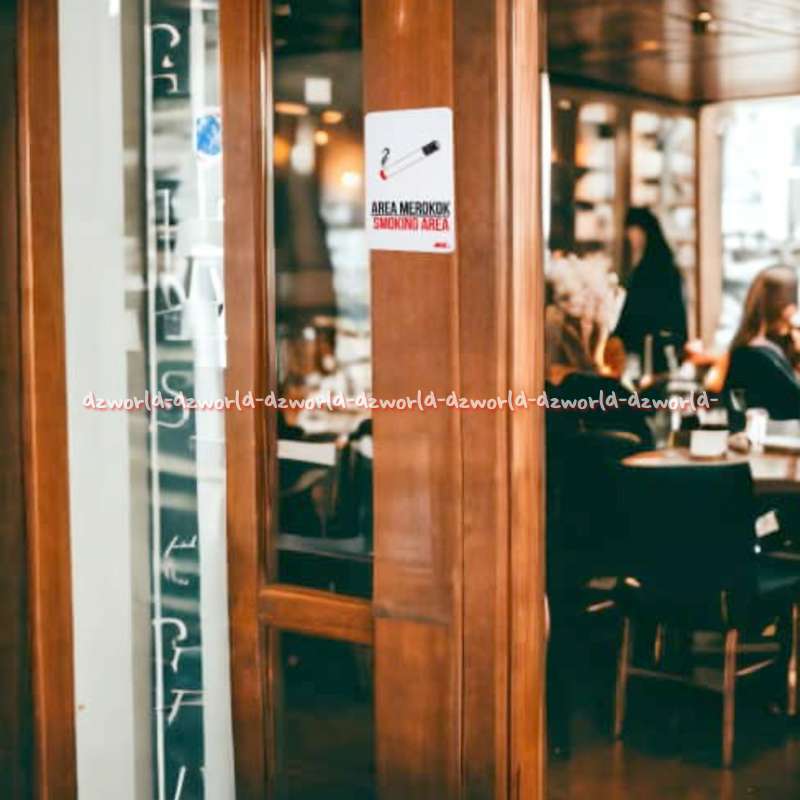 Jual Krisbow Sticker 16cm Anodized Acrilic Area Merokok Smoking Area ...