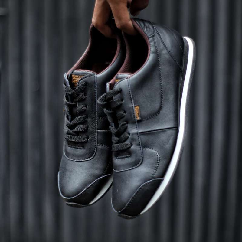 SPV MORLY|Sepatu Casual Sneakers Pria Kulit Asli Original Fashion Trendy  Main Joging Cowok