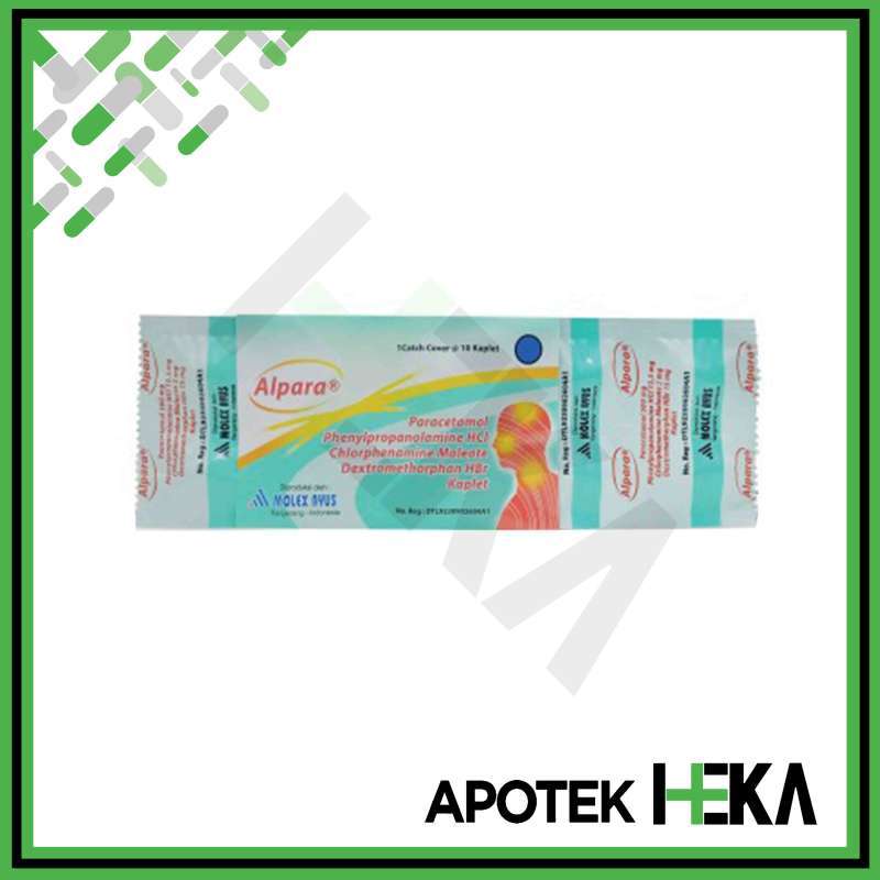 Jual Alpara Kaplet Strip Isi 10 Tablet - Obat Batuk Flu Di Seller