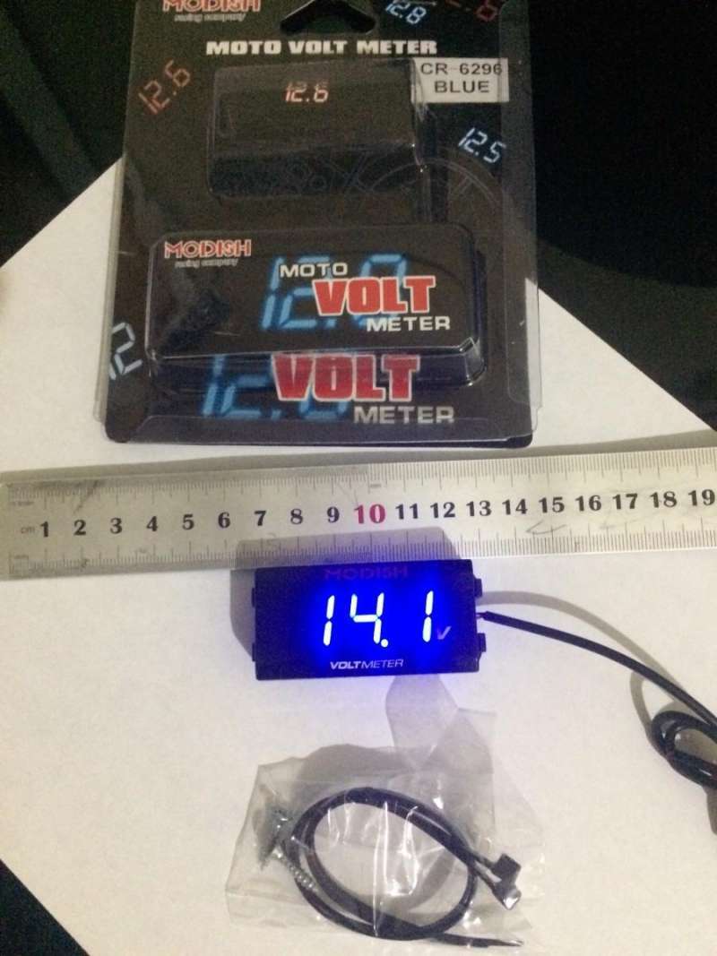 Jual Voltase Aki Digital Nyala Warna Biru Di Seller Leo Variasi Motor