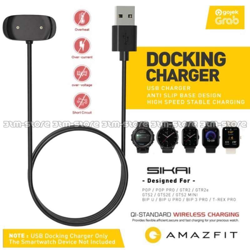 Yaekea Caricatore Per Amazfit GTS 4 Mini/2/2e/2 Mini,Bip 5,Bip 3/U Pro,GTR 2 /2e,GTR Mini,T-REX Pro,3.3Ft USB Cavo Di Ricarica Di Ricambio Per Pop,Zepp E/Z,Active/Active Edge Smartwatch - Foto 11