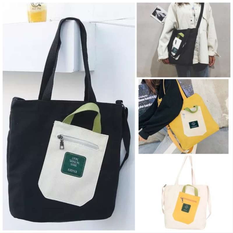 Tote bag kanvas korea outlet