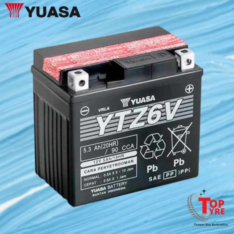 Promo Accu Yuasa Ytz6v Accu Kering Accu Motor Vario 125, Vario 150, Pcx