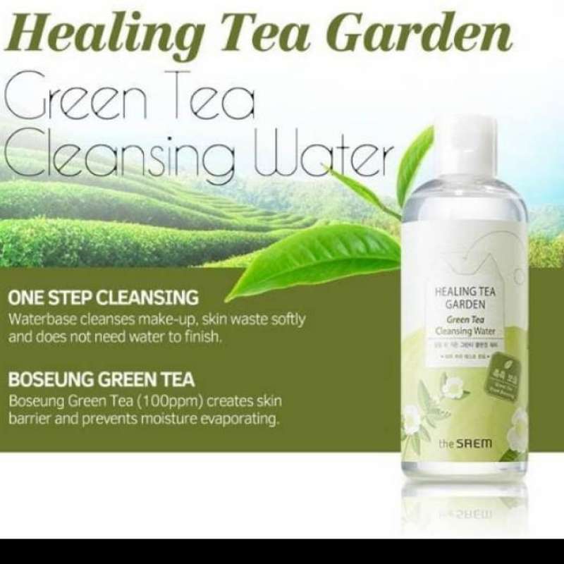 Jual The Saem Healing Tea Garden Green Tea Cleansing Water 300ml Di