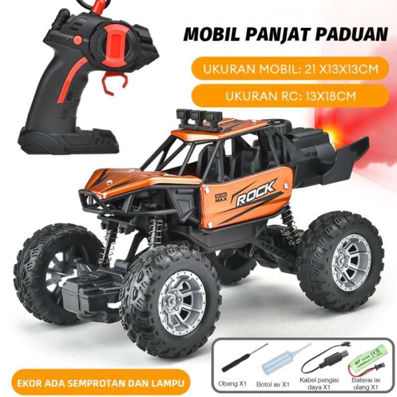 MAINAN MOBIL REMOTE CONTROL 2.4GHZ RC OFFROAD DENGAN SEMPROTAN KNALPOT