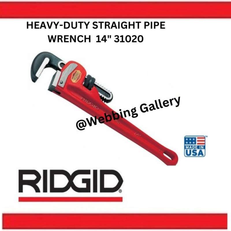 Promo Ridgid Heavy-duty Straight Pipe Wrench 14 Ridgid 31020 - Kunci ...