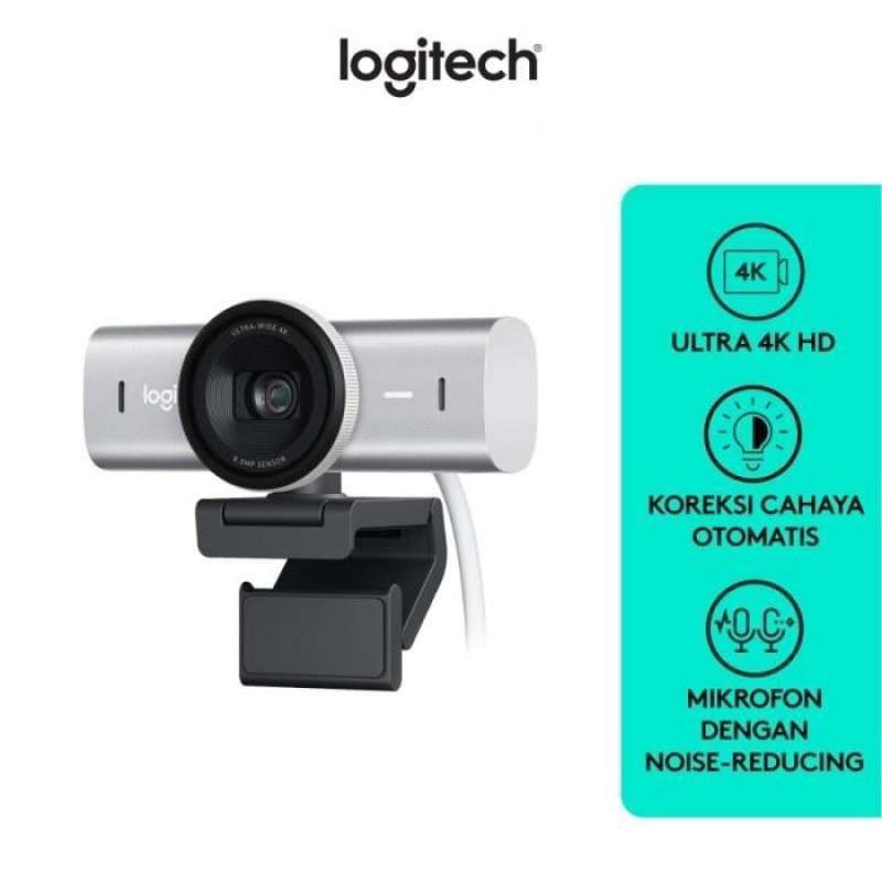 Jual Webcam Logitech Mx Brio 4k Ultra Hd Noise-reducing - Pale Grey Di ...