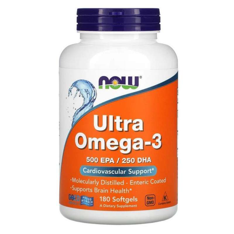 Promo Now Foods Vitamin Suplemen Ultra Omega 3 500 Epa 250 Dha 180 ...
